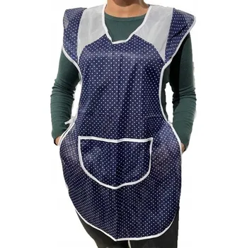 Kuchyňská zástěra STYLOVÁ ZÁSTĚRA DÁMSKÁ GRANÁTOVÁ NA ZAVAZOVÁNÍ M-023 VELIKOST 50