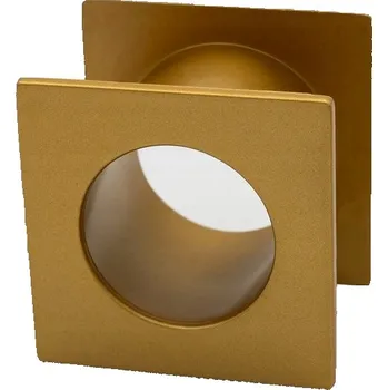 Vrták Průchodka TULEJA ventilační 40mm dveře koupelna WC šatna, zlatý satén