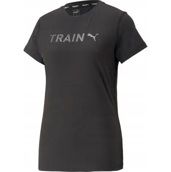 Dámské tréninkové tričko PUMA Graphic Tee Training černé 523415 XS