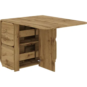 Slevadoma Skládací stůl KN-07 + 4 kusy taburet T-3 EKO Barva: Dub tacho