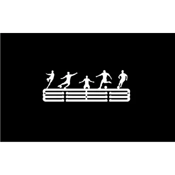 Věšák Fotbalisté #3 BÍLÝ Věšák na medaile 40cm z kovu