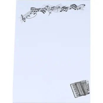 Blok musikboutique Poznámkový blok DIN A6 akordeon