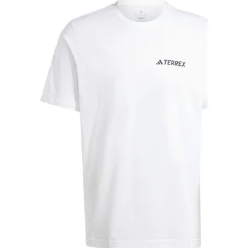 Pánské Tričko s krátkým rukávem ADIDAS TX MOUNTAIN TEE IZ0465 – Bílá XXL