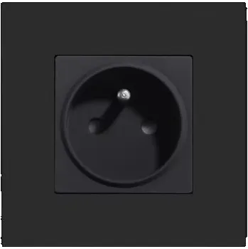 Elektrická zásuvka Černá Elektrická Zásuvka do zdi BSEED