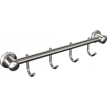 Věšák Nástěnný věšák do koupelny na ručníky, 4 háčky