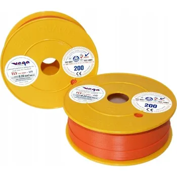 elektrický kabel Kabel LgY oranžový 200 m 1x0,22 mm²