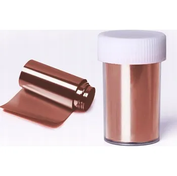 Fólie na nehty růžové zlato – lesklá