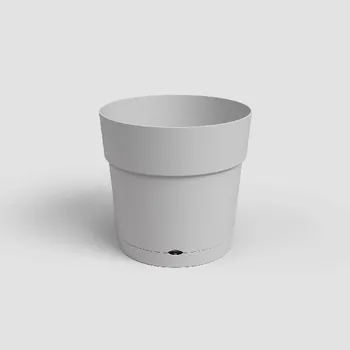Květináč Květináč CAPRI, se zásob. na vodu, 20CM, plast, sv.šedá|LIGHT GREY|Artevasi