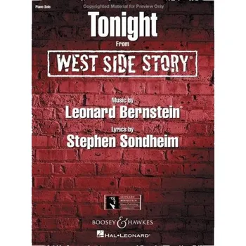 Hudebniny Hal Leonard Corporation West Side Story - Tonight