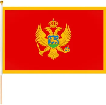 Vlajka Černá hora vlajka malá (Vlajka Černé hory o rozměrech 45x30 cm)