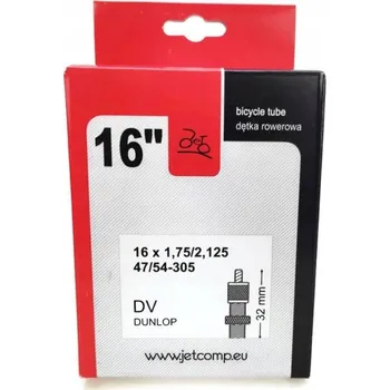 Duše na kolo Cyklistická duše Jet 16 x 1.75 - 2.125 DV32 mm