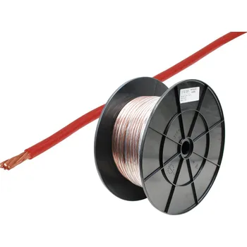 elektrický kabel Napájecí kabel 6 mm² - červený / role 100 m