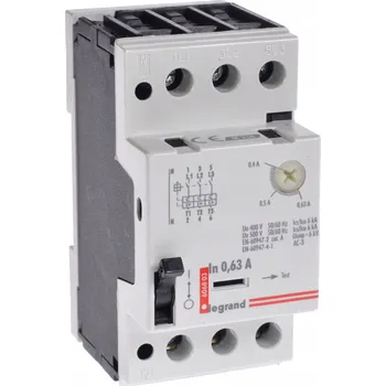 vypínač Legrand MOTOROVÝ SPÍNAČ M250 3P 0,12kW 0,4 - 0,63A 606803