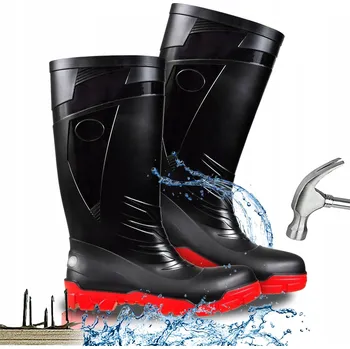 Pracovní obuv Holínky Pracovní gumové holínky s ochranou proti propíchnutí a ocelovou špičkou FAGUM TERMINATOR S5, velikost 37