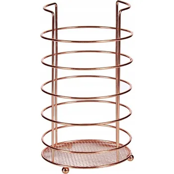 ZNAČKOVÝ ELEGANTNÍ MĚDĚNÝ ORGANIZÉR KOŠÍK STOJAN NA PŘÍBORY NA STŮL AR