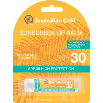 Péče o rty Australian Gold 30 SPF kokosový balzám na rty 4,2 g