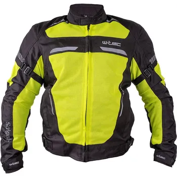Sportovní oblečení W-TEC Pánská letní moto bunda Saigair Fluo Yellow-Black - M