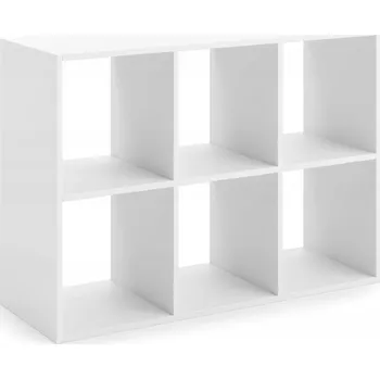 Knihovna Regál Kobi LONI bílý laminovaná deska 120x38 cm 2 police