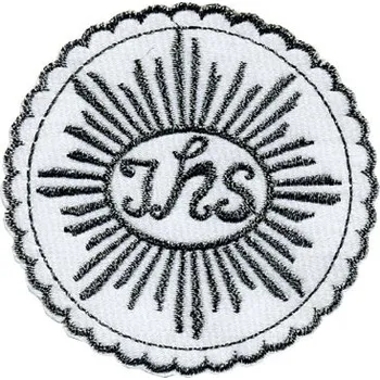 Nášivka - HOSTIE GRAFITOVÁ metalizovaná nit VÝŠIVKA