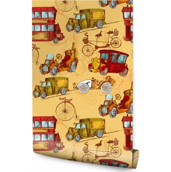 Fototapeta Tapeta pro děti - Auta a Kola /262125551