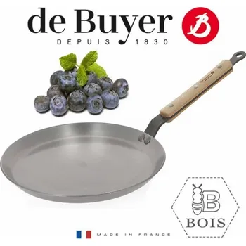 Pánev Pánev na palačinky de Buyer, 5715.24, Mineral B BOIS, palačinky, omelety, ocel, průměr 24 cm