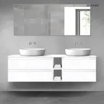 Oltens Vernal sada koupelnového nábytku 160 cm s horní deskou, lesklá bílá 68633000