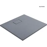 Oltens Bergytan hranatá vanička 80 x 80 cm RockSurface, šedý beton 17100700