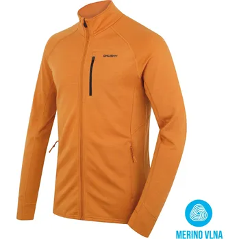 Pánská mikina Husky Pánská mikina z merino vlny Alou M S, mustard