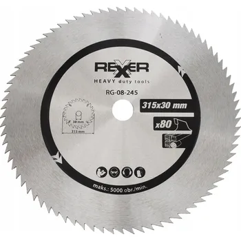 Pilový kotouč Kotouč Rexxer na dřevo 315x30 mm