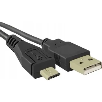 Datový kabel Kabel Qoltec USB - microUSB typ B, 0,1 m, černý