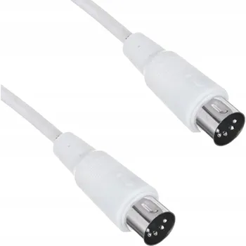Audio kabel Kabel DIN - DIN The Sssnake SK366-6-WH MIDI kabel 6 m