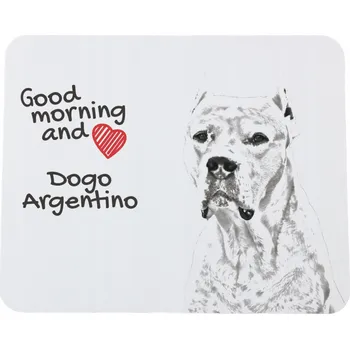 Obraz Argentinská doga podložka pod myš s fotkou psa, s Vaší fotografií