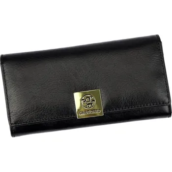 Peněženka VADA - Černá kožená peněženka Gregorio GS-100