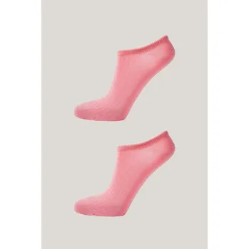 Dámské ponožky PONOŽKY GANT LYOCELL RIB LOW CUT SOCKS 2-PACK GERANIUM PINK