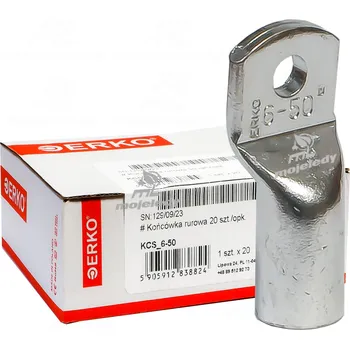 Kabelové oko 20x Kabelové oko CU 50 mm² M6 ERKO KCS 6-50 pocínované