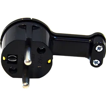 Elektrická zásuvka e2 elektro GmbH Vidlice slim černá