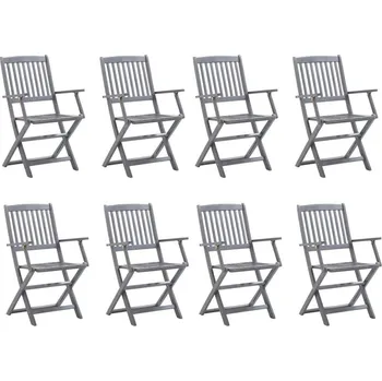 OMAXI Skládací zahradní židle 8 ks masivní akácie 508534