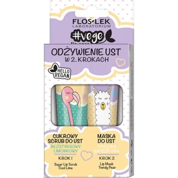 Péče o rty FLOSLEK_SET Vege péče o rty ve 2 krocích 2x14 g