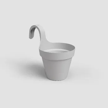 Květináč Květináč CAPRI, balkonový, 20cm, plast, sv.šedá|LIGHT GREY|Artevasi