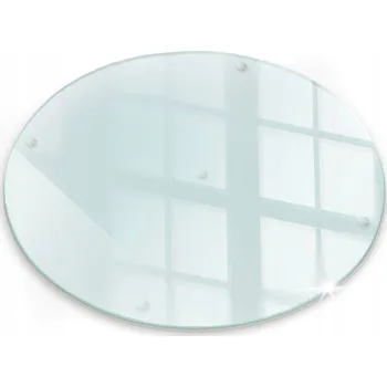 Kuchyňské prkénko Velké kulaté kuchyňské prkénko z tvrzeného skla, průměr 40 cm
