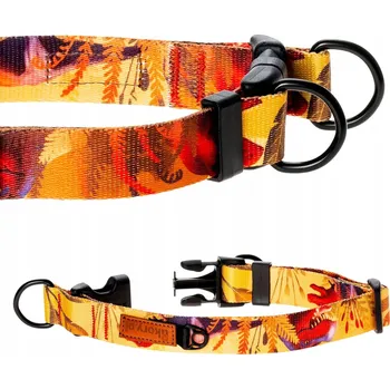 Obojek pro psa PÁSOVÝ OBOJEK dvojité zabezpečení PES setr honící M/L 25 mm Ukory