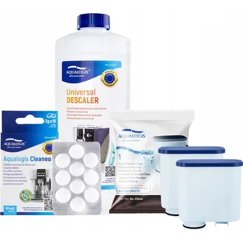 Příprava kávy Sada pro kávovary Philips Saeco, Filtr AL-Clean 2 ks, Odvápňovač, Cleaneo