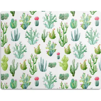 Miska pro psa Ochranná podložka pod misky pro psa Malé kaktusy 45x35