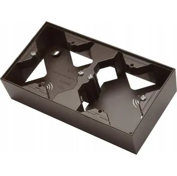 Elektroinstalační krabice Elektroinstalační krabice na omítku Sonata Ospel čokoládová PNP-2R/40