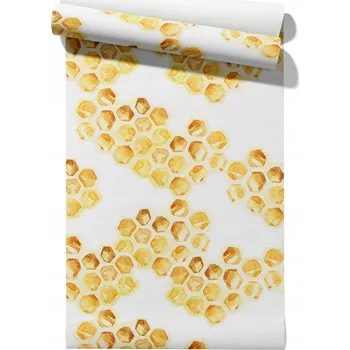 Tapeta Vliesová tapeta Plástve medu, tapeta v roli 50 cm x 6,1 m