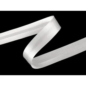 Šikmý proužek saténový šíře 20 mm zažehlený