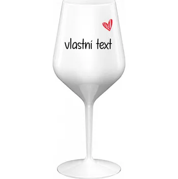 Sklenice Vlastní text na nerozbitnou sklenici