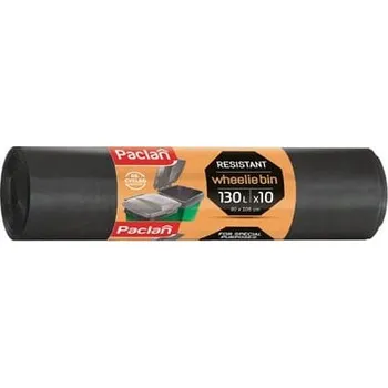 Pytle na odpadky Pytle na odpadky pro smíšený odpad Paclan 130 l 10 ks