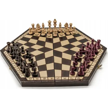 Šachy Šachy pro tři hráče velké hnědé / Šachy pro tři velké Szachy Żurek