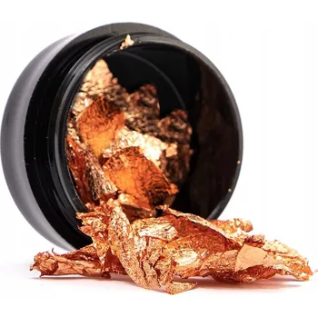 Vločky na zdobení nehtů Cosmetics Zone metalické měděné